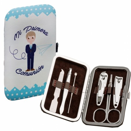 Conjunto de manicure comunhão em bolsa de organza personalizada