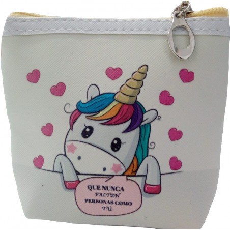 Porta-moedas com unicórnio