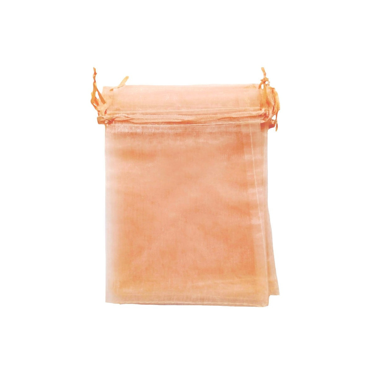 Bolsa organza salmão