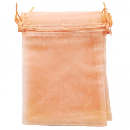 Bolsa organza salmão
