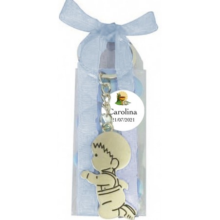 Chaveiros personalizados para primeira comunhão de menino