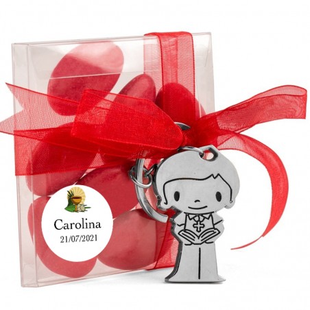 Chaveiros personalizados para primeira comunhão de menino