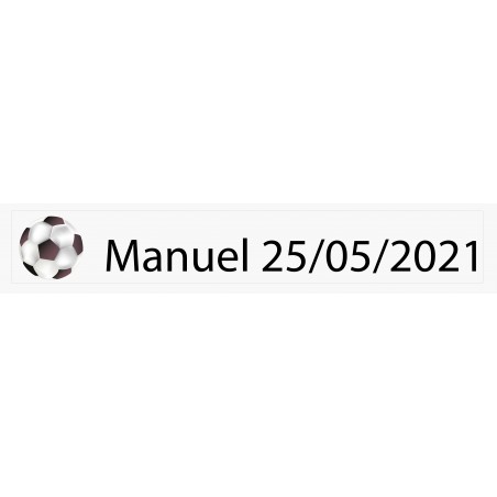 Adesivo personalizado de futebol