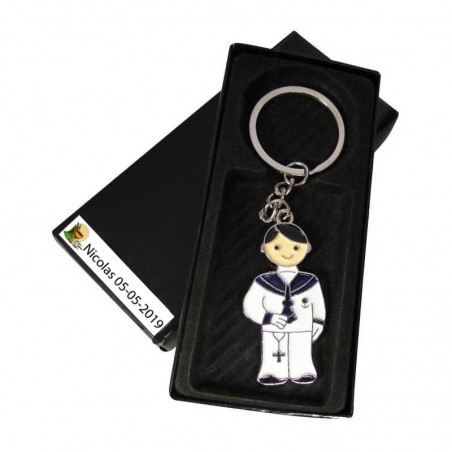 Chaveiros personalizados para meninos da comunhão