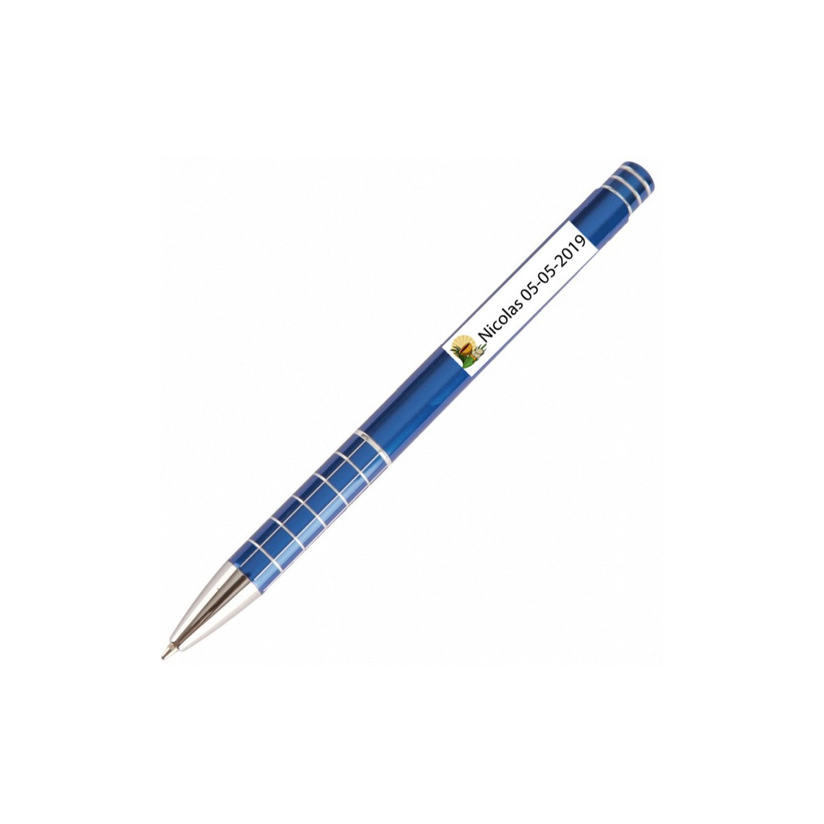 Caneta azul personalizada para a comunhão