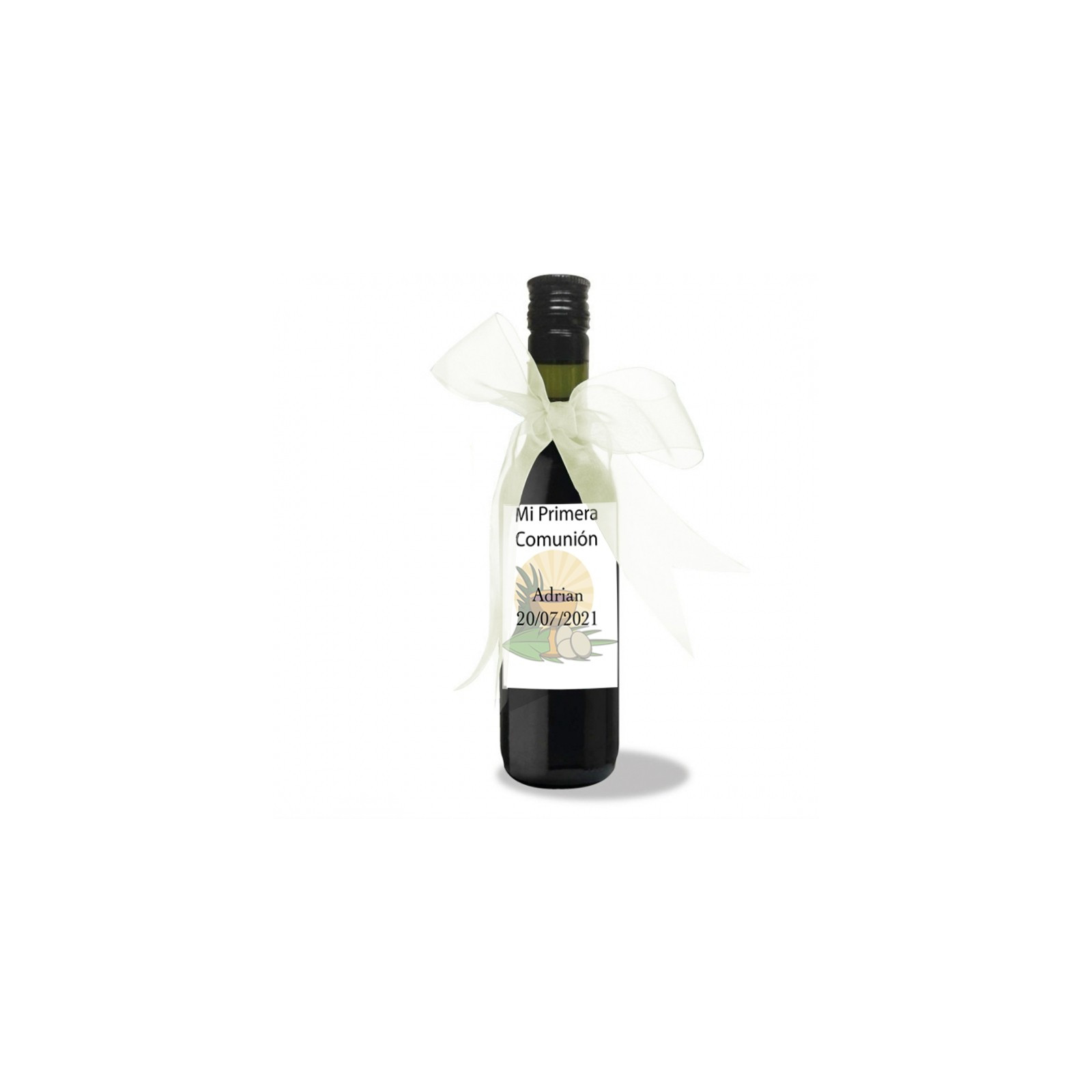 Presente de vinho personalizado para comunhões