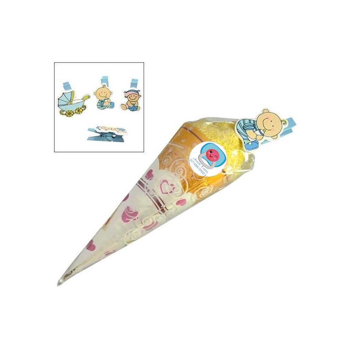 Toalhas personalizadas para lembrança de batismo