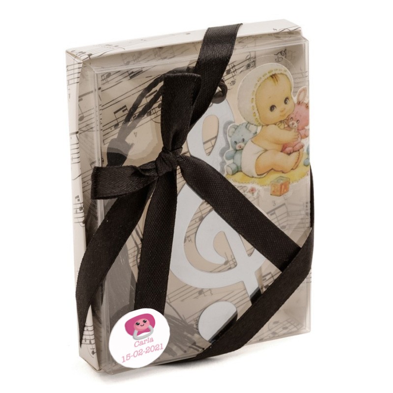 Marcador de livro personalizado para presente de batizado
