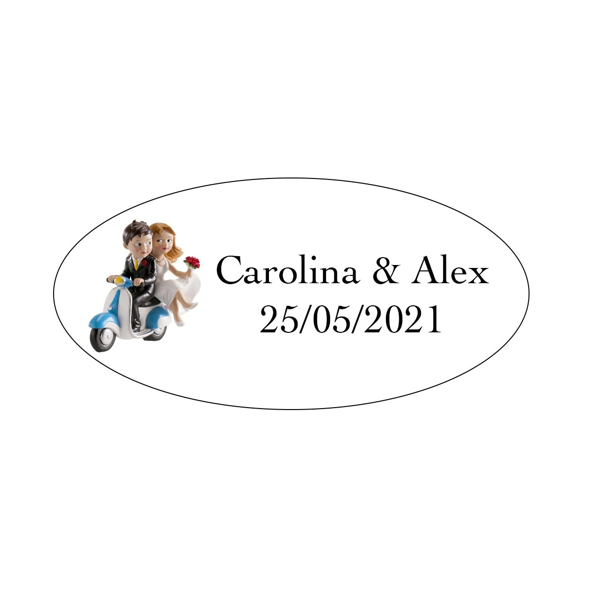 Adesivos de casais em motocicletas