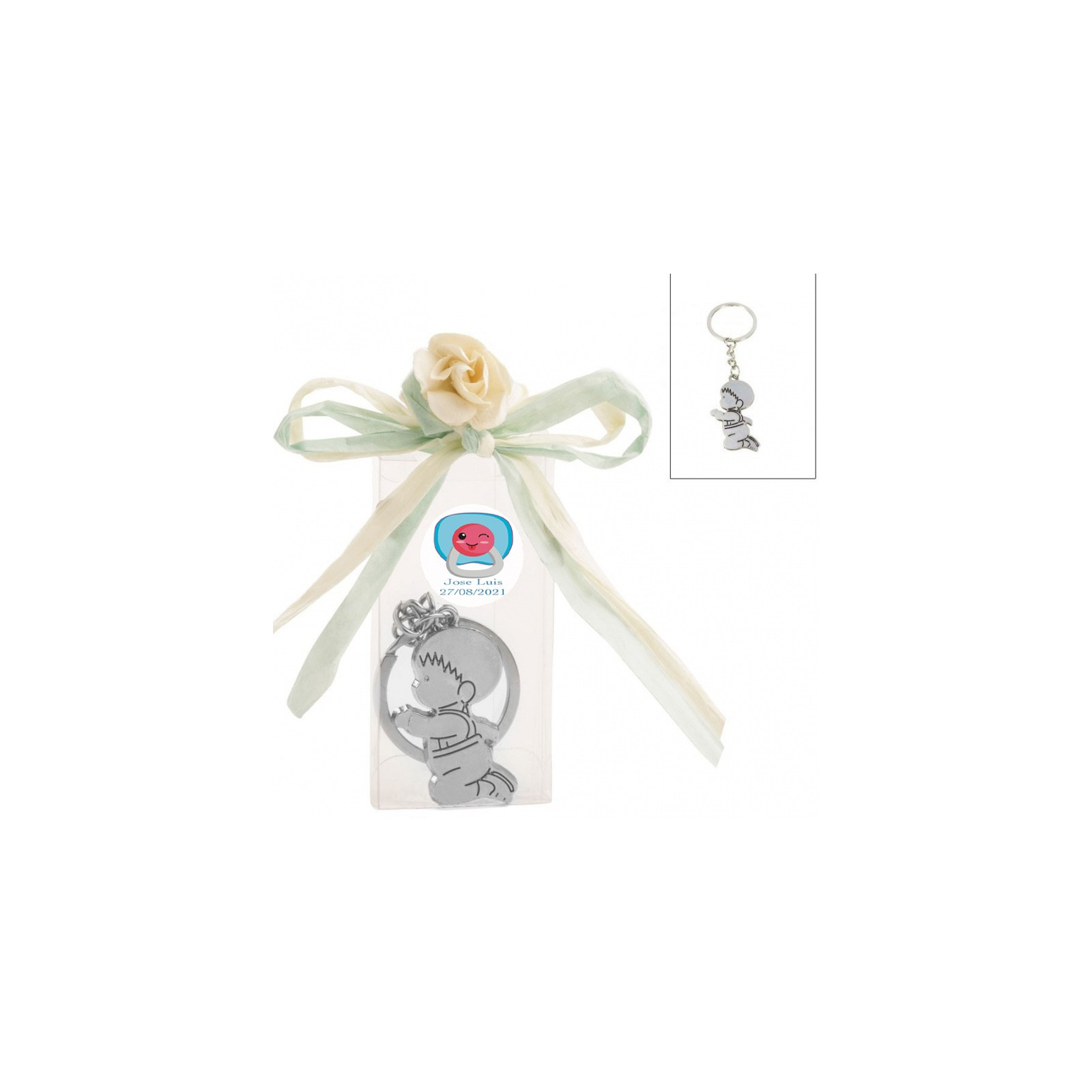 Chaveiros de batismo personalizados e acessíveis