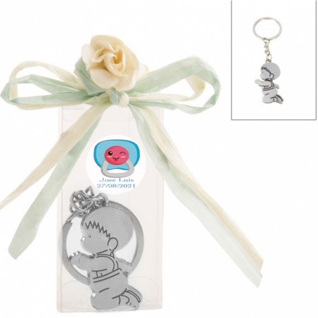 Chaveiros de batismo personalizados e acessíveis