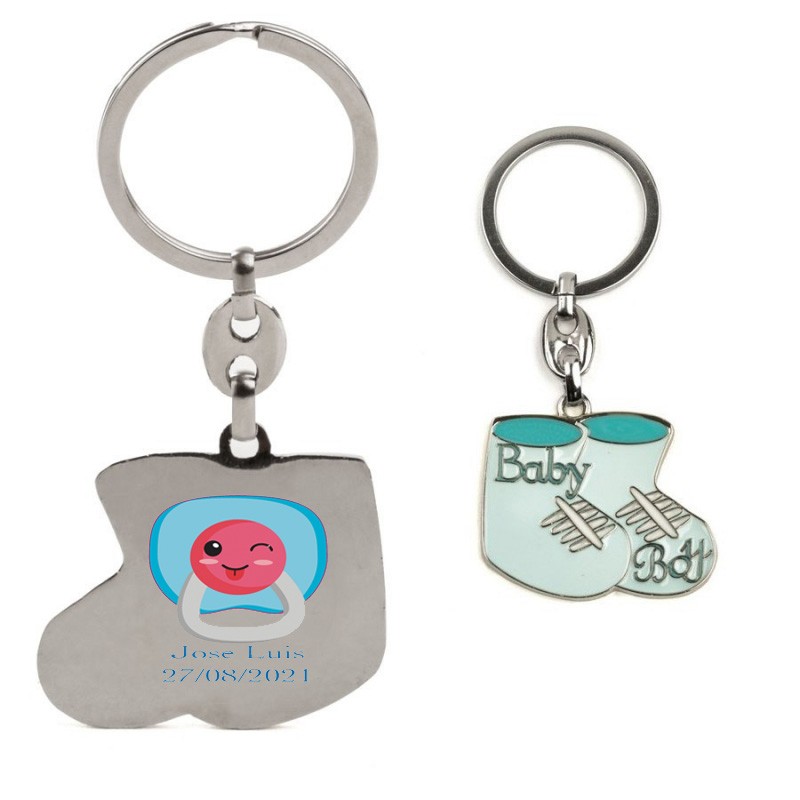 Chaveiros para chá de bebê baratos personalizados