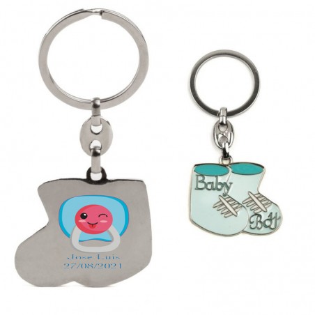 Chaveiros para chá de bebê baratos personalizados
