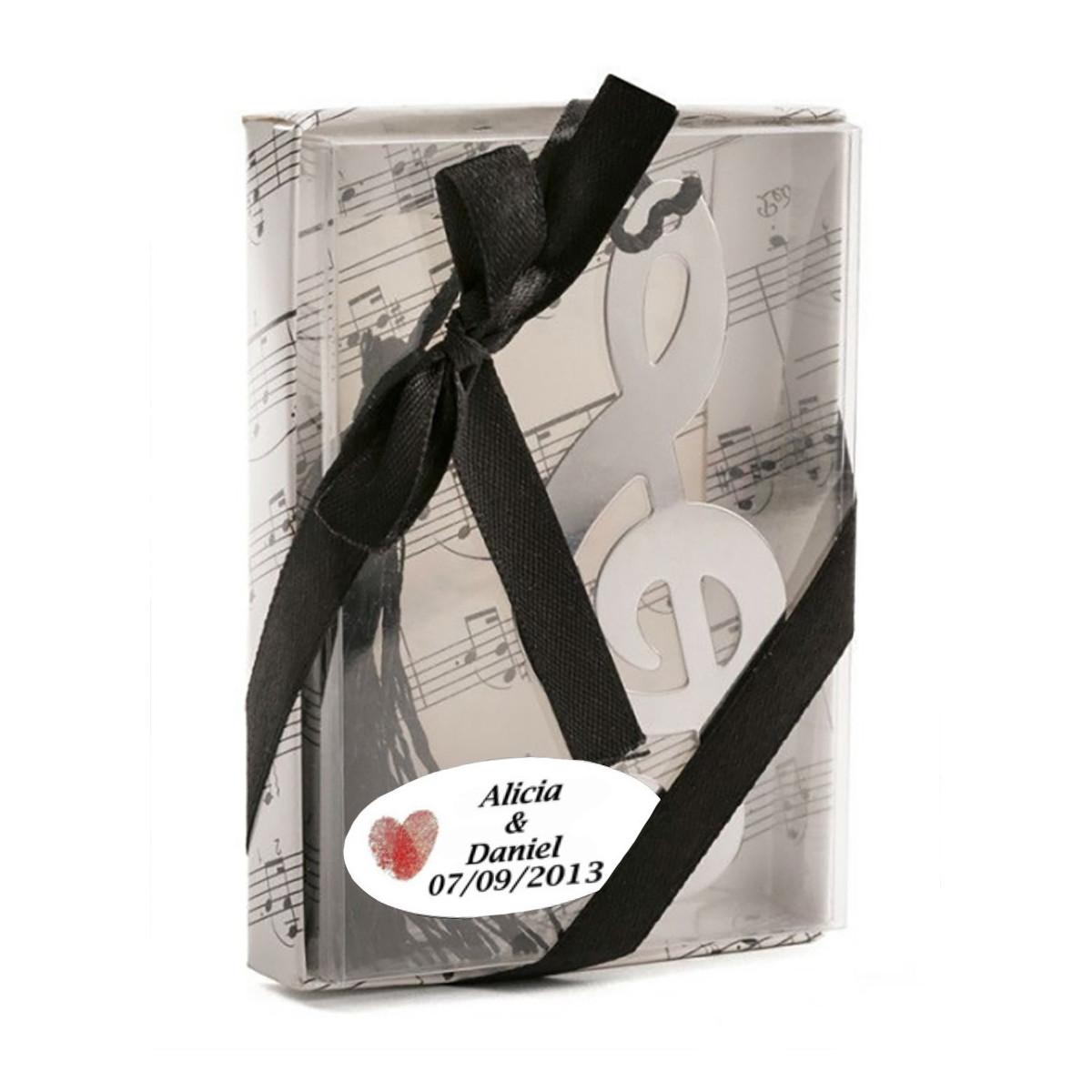 Marcador de livro personalizado para presente de casamento