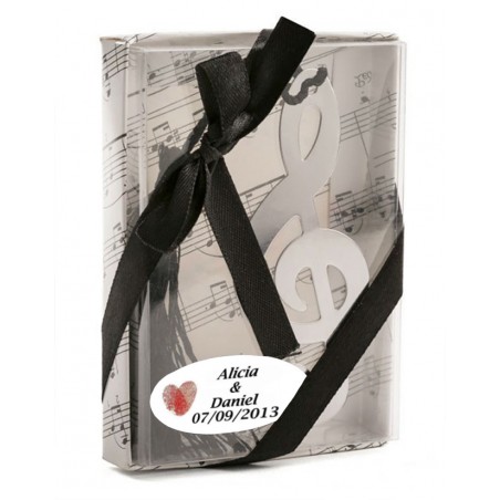 Marcador de livro personalizado para presente de casamento