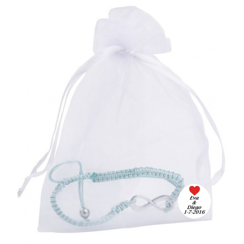 Pulseiras como lembrancinha de casamento personalizada