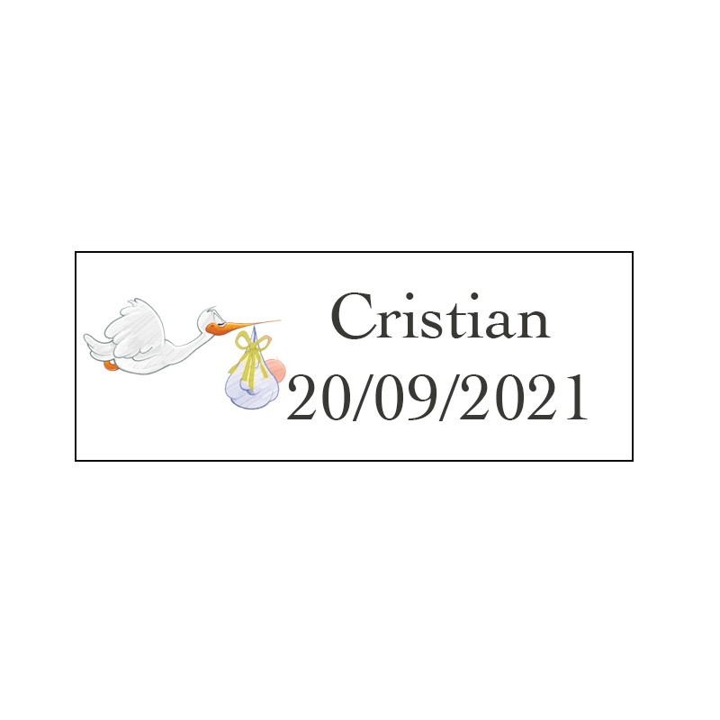 Adesivos de cegonha bebê