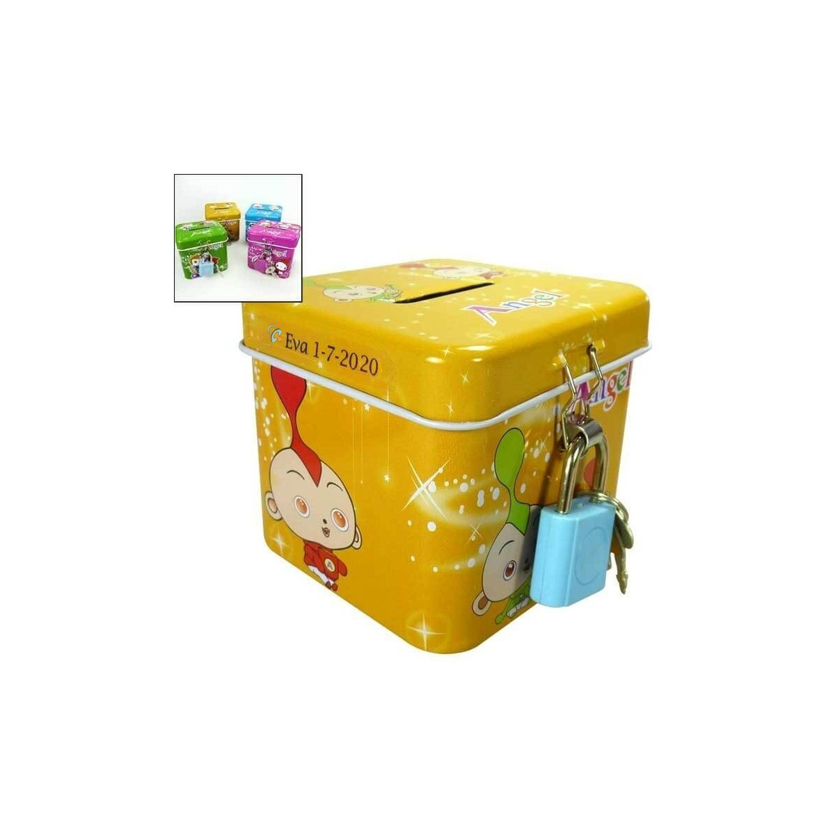Cofrinhos personalizados para batizado