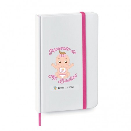 Bloco De Notas Personalizado Para Batismo Da Menina