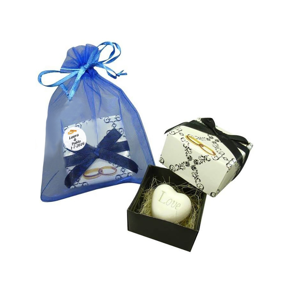 Sabonetes personalizados para presentear em casamento