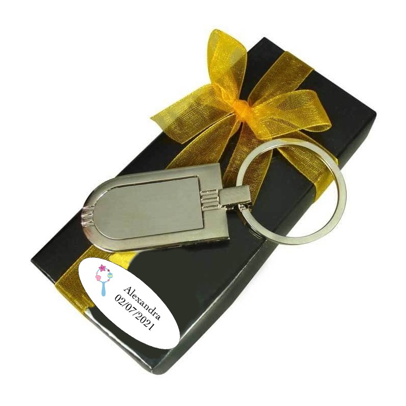 Chaveiros de metal personalizados para batizados