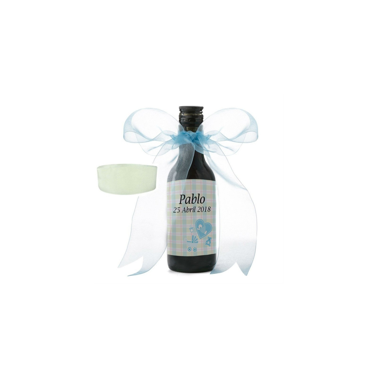 Garrafas de vinho para batizado personalizadas