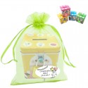 Cofrinho em bolsa de organza personalizada