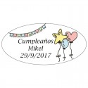 Cofrinho em bolsa de organza personalizada
