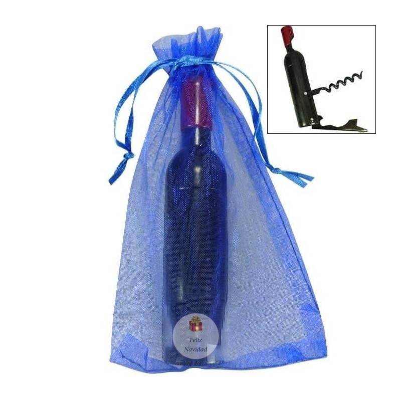 Abridor de garrafas saca-rolhas personalizado em bolsa
