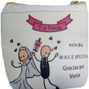 Porta-moeda detalhe casamento