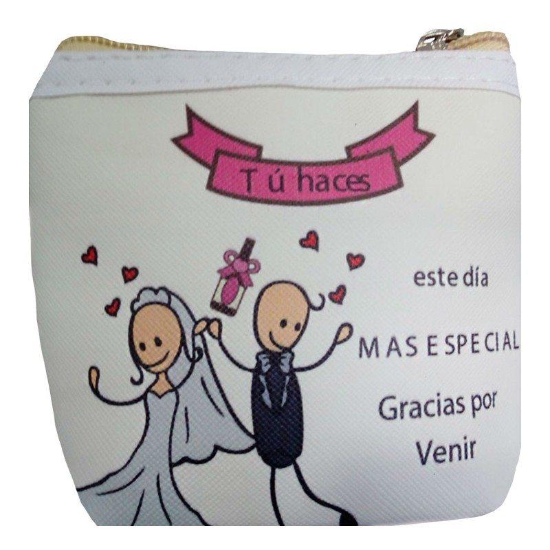 Porta-moeda detalhe casamento