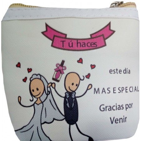 Porta-moeda detalhe casamento