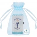 Conjunto de manicure comunhão em bolsa de organza personalizada