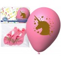 Pacote De Balão Unicórnio Rosa