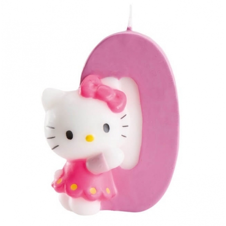 Bolo de vela zero hello kitty