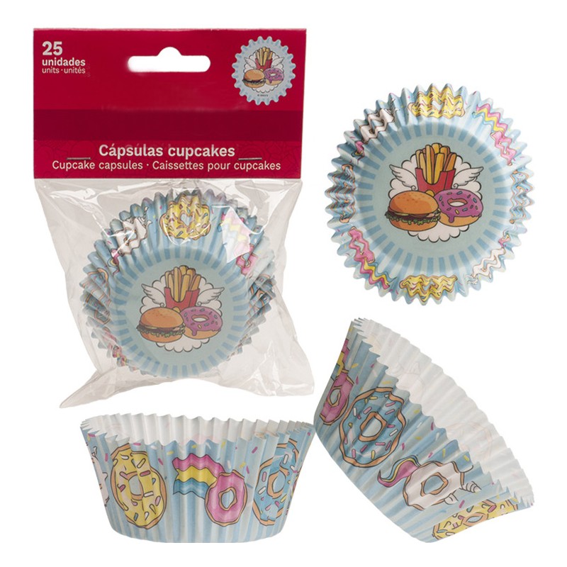 Pack 25 cápsulas de cupcake originais