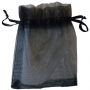 Bolsas de organza pretas baratas
