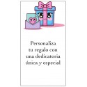 Adesivos de presente com dedicatória personalizada