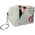 Chaveiro de casamento com porta-moedas