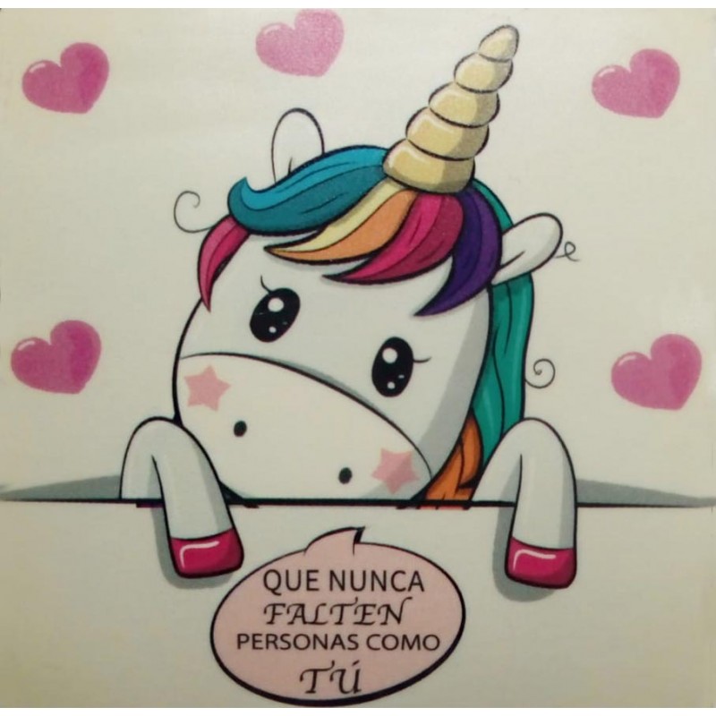 Adesivo de Unicórnio com Mensagem Inspiradora e Encantadora para seus Eventos