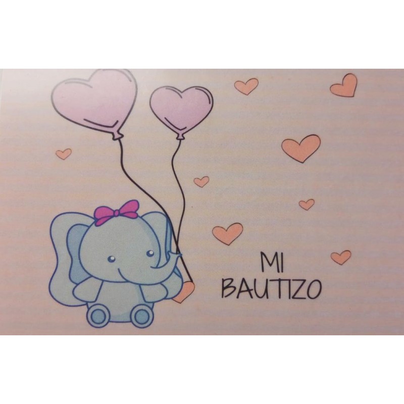 Adesivo de detalhes de batizado