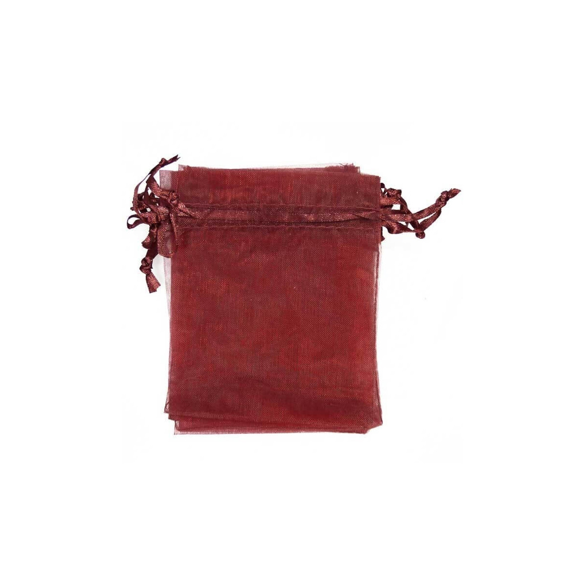 Bolsa de organza granada 9 x 15