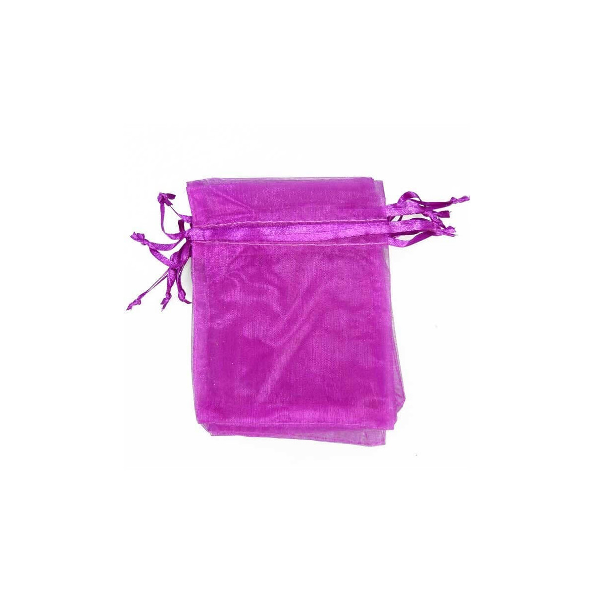 Bolsa de organza roxa 9 x 15