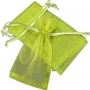 Bolsa de organza verde escuro 13 x 17