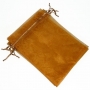 Bolsa de organza marrom 15 x 20