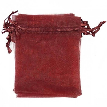 Bolsa de organza granada 15 x 20