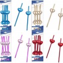 Canudos de papel decorados