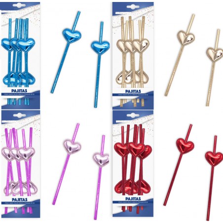 Canudos de papel decorados