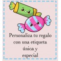 Adesivo Doces com Dedicação Personalizada