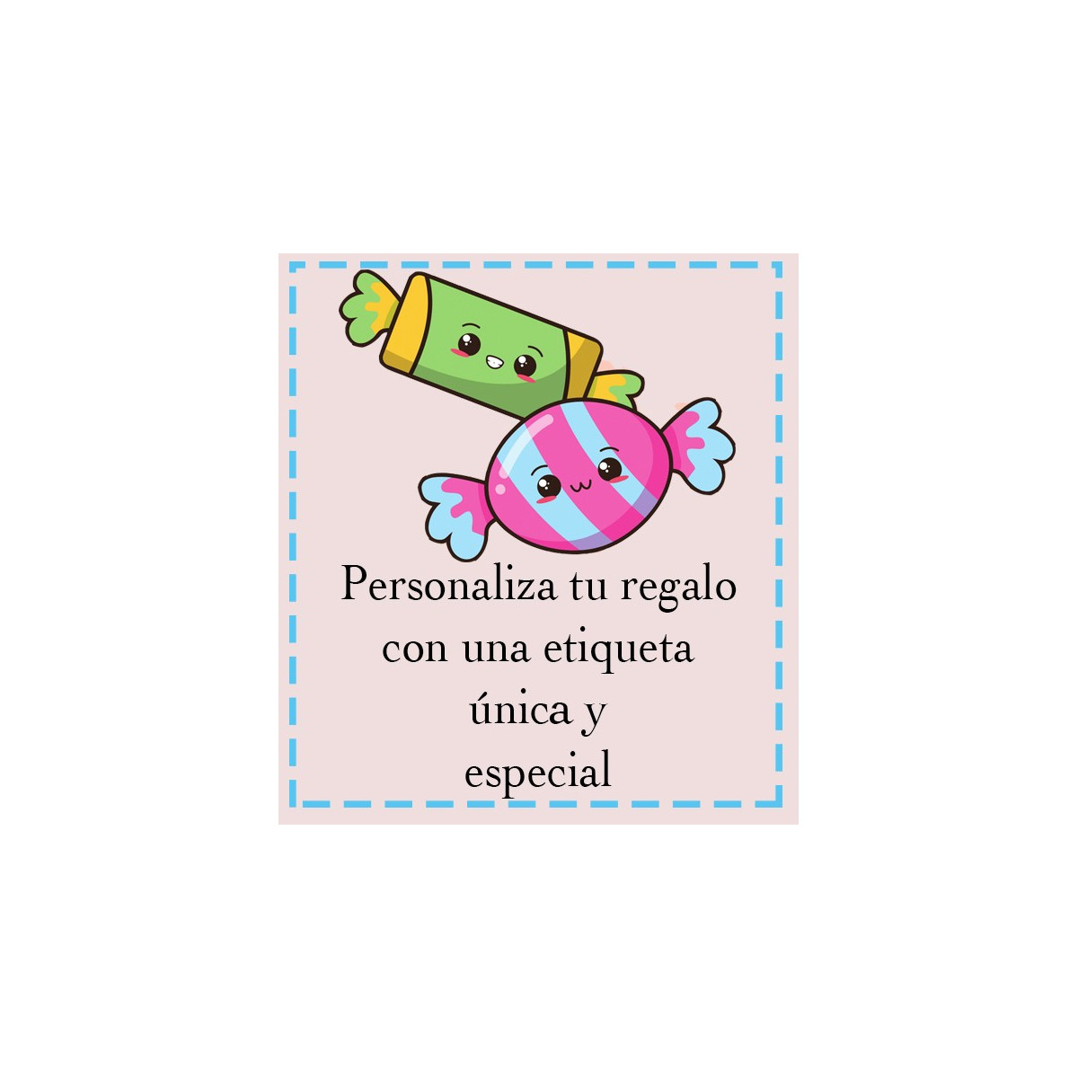 Adesivo Doces com Dedicação Personalizada